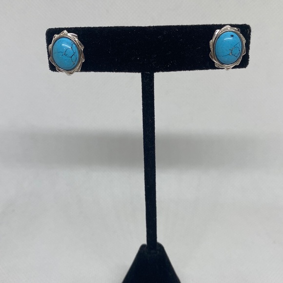sterling silver Jewelry - Sterling and Turquoise Earrings